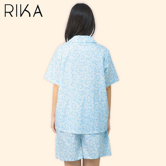 RIKA ชุดนอน ผ้าคอตตอน น่ารักๆ เสื้อ+ กางเกงขาสั้น FV3034