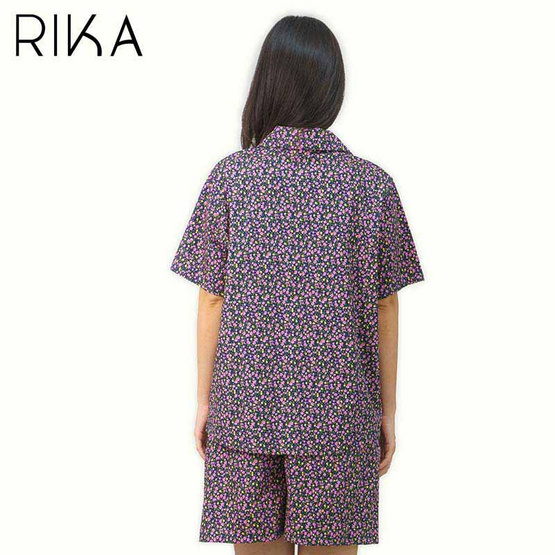 RIKA ชุดนอน ผ้าคอตตอน น่ารักๆ เสื้อ+ กางเกงขาสั้น FV3034