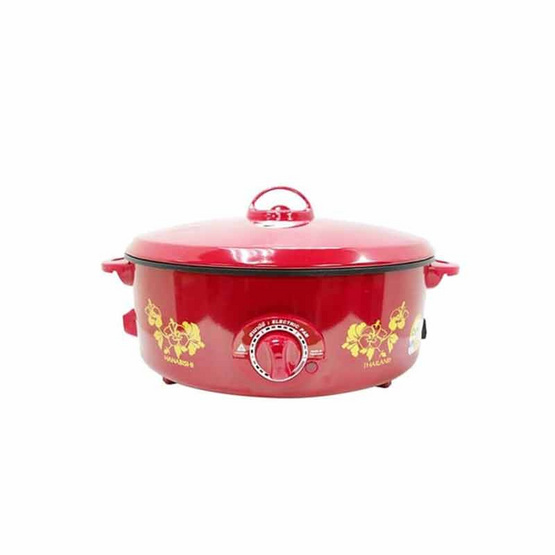 Hanabishi กระทะไฟฟ้าเคลือบเทฟลอน ฝาทึบ 12 นิ้ว รุ่น HGP-140