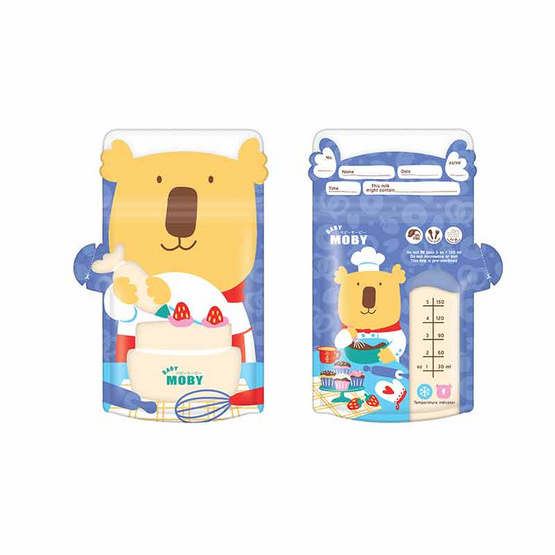 Baby Moby ถุงเก็บน้ำนมแม่ รุ่นทึบแสง ขนาด 5 ออนซ์ (30 ใบ/กล่อง) Baby Moby ถุงเก็บน้ำนมแม่ รุ่นทึบแสง ขนาด 5 ออนซ์ (30 ใบ/กล่อง)
