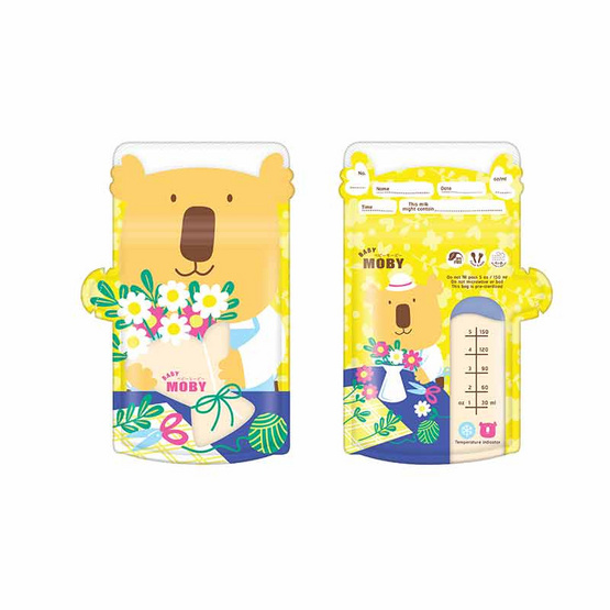 Baby Moby ถุงเก็บน้ำนมแม่ รุ่นทึบแสง ขนาด 5 ออนซ์ (30 ใบ/กล่อง) Baby Moby ถุงเก็บน้ำนมแม่ รุ่นทึบแสง ขนาด 5 ออนซ์ (30 ใบ/กล่อง)