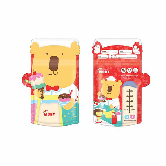Baby Moby ถุงเก็บน้ำนมแม่ รุ่นทึบแสง ขนาด 5 ออนซ์ (30 ใบ/กล่อง) Baby Moby ถุงเก็บน้ำนมแม่ รุ่นทึบแสง ขนาด 5 ออนซ์ (30 ใบ/กล่อง)