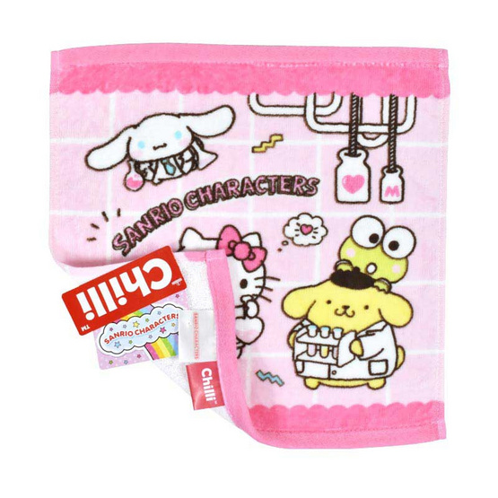 Chilli ผ้าขนหนูลิขสิทธิ์ ขนาด 12x12 นิ้ว : Sanrio Character นักวิทยาศาสตร์