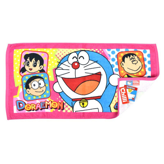 Chilli ผ้าขนหนูลิขสิทธิ์ ขนาด 27x54 นิ้ว Doraemon & Friend