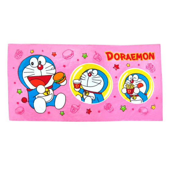 Chilli ผ้าขนหนูลิขสิทธิ์ ขนาด 27x54 นิ้ว Doraemon เบอร์เกอร์