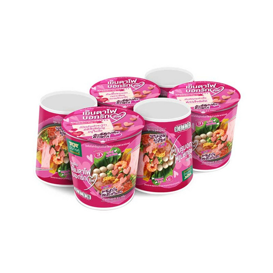 มังกรคู่เรดดี้วุ้นเส้นคัพ รสเย็นตาโฟต้มยำ 51 กรัม (แพ็ก 6 ถ้วย)