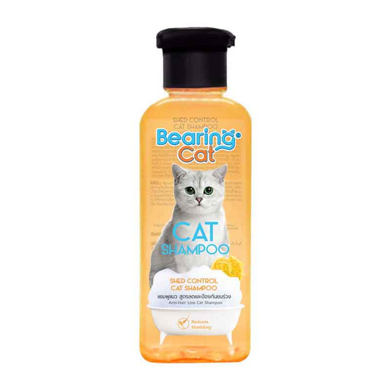 BEARING CAT แชมพูแมว สูตรลดและป้องกันขนร่วง 250 มล.