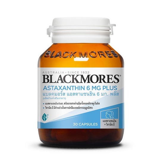 Blackmores แอสตาแซนธิน 6 มก. พลัส บรรจุ 30 แคปซูล