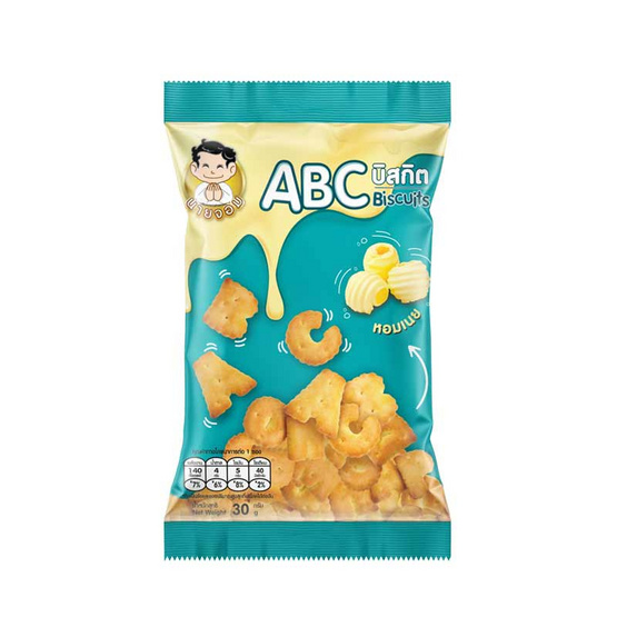 นายจอม ABC บิสกิต 30 กรัม (แพ็ก 6 ชิ้น)