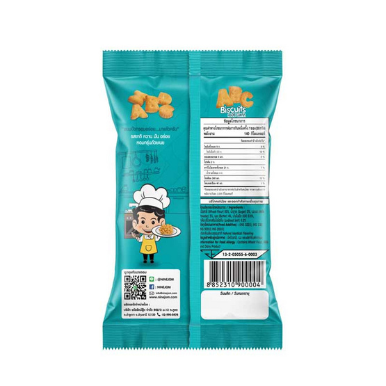 นายจอม ABC บิสกิต 30 กรัม (แพ็ก 6 ชิ้น)