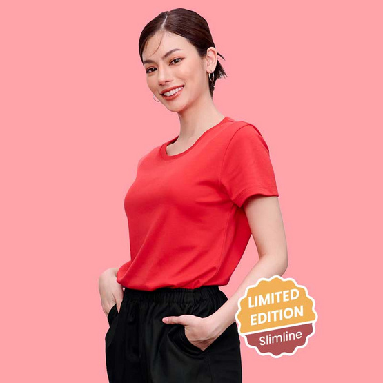 M2S Lifestyle เสื้อยืดคอกลมหญิง แดงอั่งเป่า M2S Lifestyle เสื้อยืดคอกลมหญิง แดงอั่งเป่า