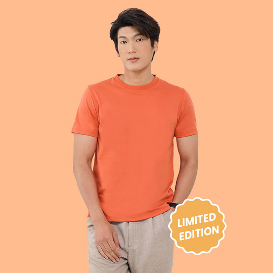 M2S Lifestyle เสื้อยืดคอกลมชาย ส้มแมนดาริน M2S Lifestyle เสื้อยืดคอกลมชาย ส้มแมนดาริน