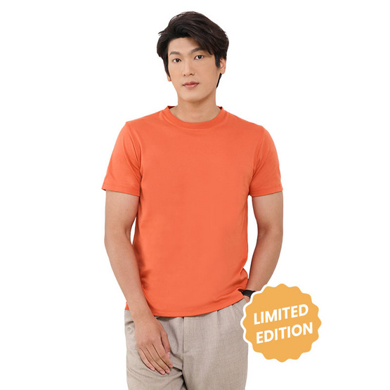 M2S Lifestyle เสื้อยืดคอกลมชาย ส้มแมนดาริน M2S Lifestyle เสื้อยืดคอกลมชาย ส้มแมนดาริน