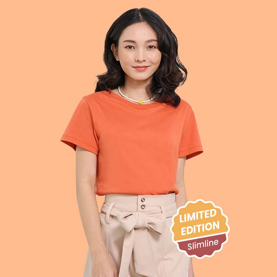 M2S Lifestyle เสื้อยืดคอกลมหญิง ส้มแมนดาริน M2S Lifestyle เสื้อยืดคอกลมหญิง ส้มแมนดาริน