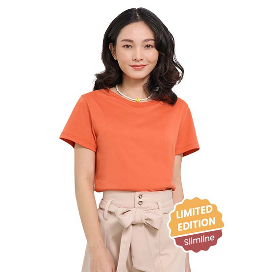 M2S Lifestyle เสื้อยืดคอกลมหญิง ส้มแมนดาริน M2S Lifestyle เสื้อยืดคอกลมหญิง ส้มแมนดาริน