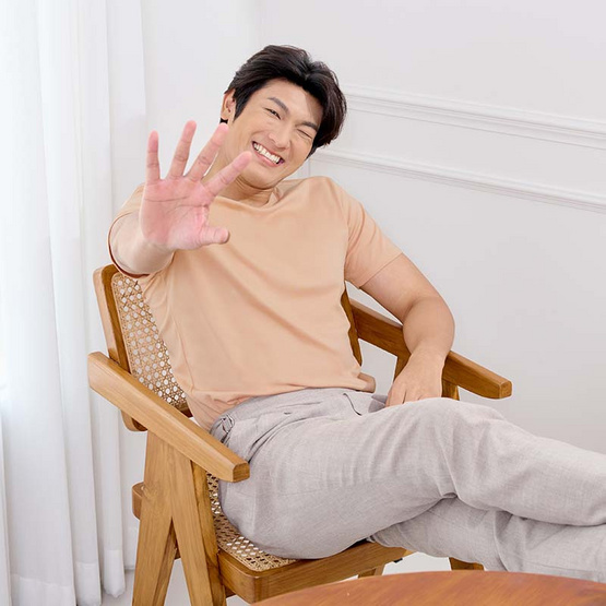 M2S Lifestyle เสื้อยืดคอกลมชาย ทอฟฟี่นัทลาเต้ M2S Lifestyle เสื้อยืดคอกลมชาย ทอฟฟี่นัทลาเต้