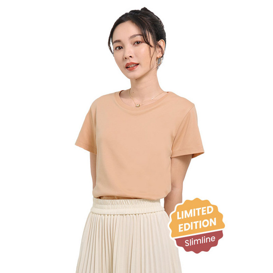 M2S Lifestyle เสื้อยืดคอกลมหญิง ทอฟฟี่นัทลาเต้ M2S Lifestyle เสื้อยืดคอกลมหญิง ทอฟฟี่นัทลาเต้