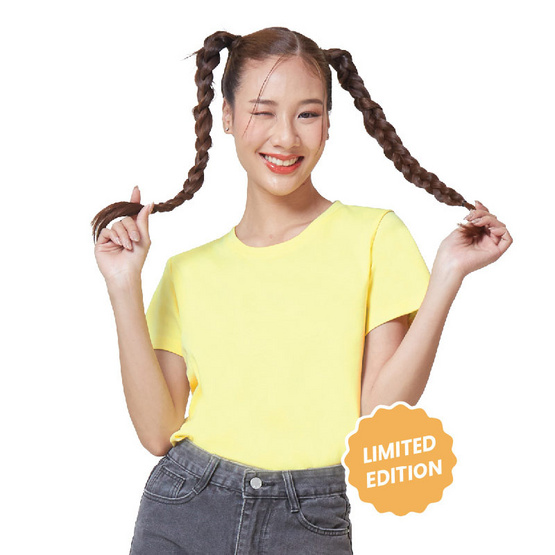 M2S Lifestyle เสื้อยืดคอกลมหญิง เลมอนโซดา M2S Lifestyle เสื้อยืดคอกลมหญิง เลมอนโซดา