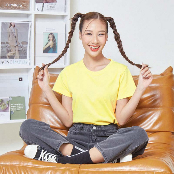 M2S Lifestyle เสื้อยืดคอกลมหญิง เลมอนโซดา