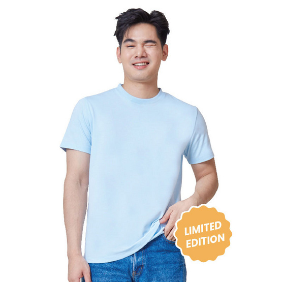 M2S Lifestyle เสื้อยืดคอกลมชาย ฟ้าแป้งเด็ก