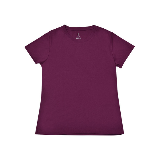 M2S Lifestyle เสื้อยืดคอกลมหญิง ม่วงมังคุด