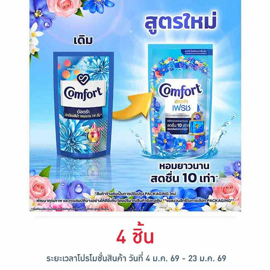 คอมฟอร์ทอัลตร้า ปรับผ้านุ่ม สีฟ้า 300 มล.