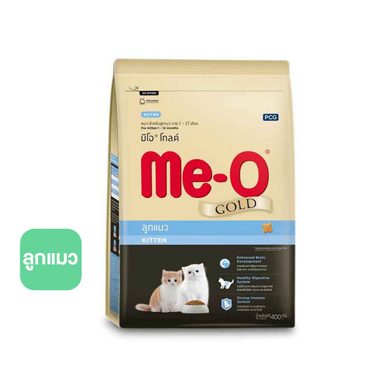 มีโอ โกลด์ อาหารลูกแมว
ขนาด 400 ก. มีโอ โกลด์ อาหารลูกแมว
ขนาด 400 ก.