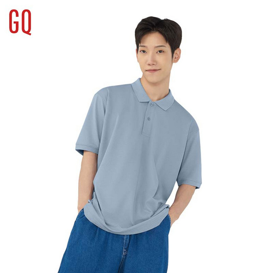 GQ จีคิว มินิมอล โปโล สีฟ้า GQ จีคิว มินิมอล โปโล สีฟ้า