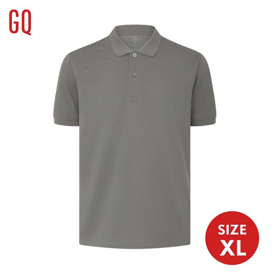 GQ จีคิว มินิมอล โปโล สีเทา GQ จีคิว มินิมอล โปโล สีเทา