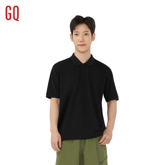 GQ จีคิว มินิมอล โปโล สีดำ GQ จีคิว มินิมอล โปโล สีดำ