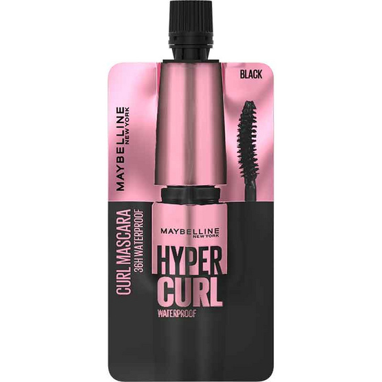 Maybelline มาสคาร่า Hyper Curl Waterproof  3 มล. แพ็ก 6 ชิ้น