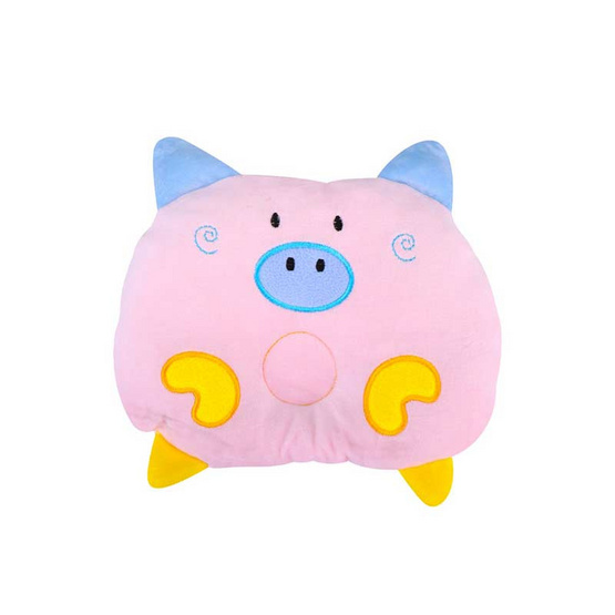 DODOLOVE หมอนหลุม ลายหน้าหมู สีชมพู