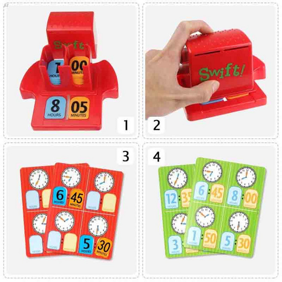 SR Toy เกมบิงโกบอกเวลา Swift Bingo Time-telling Game