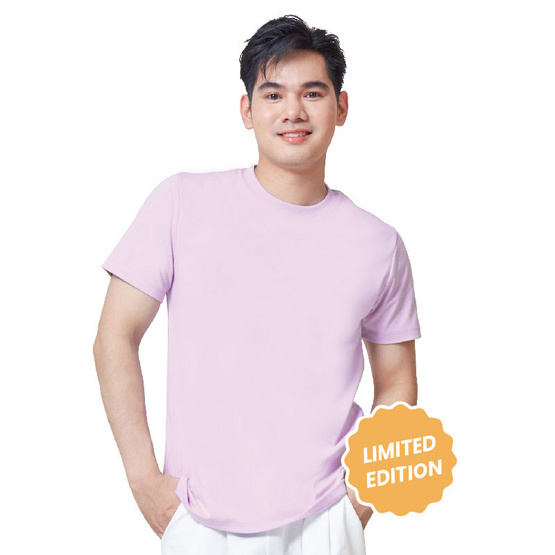M2S Lifestyle เสื้อยืดคอกลมชาย ม่วงโซดา M2S Lifestyle เสื้อยืดคอกลมชาย ม่วงโซดา