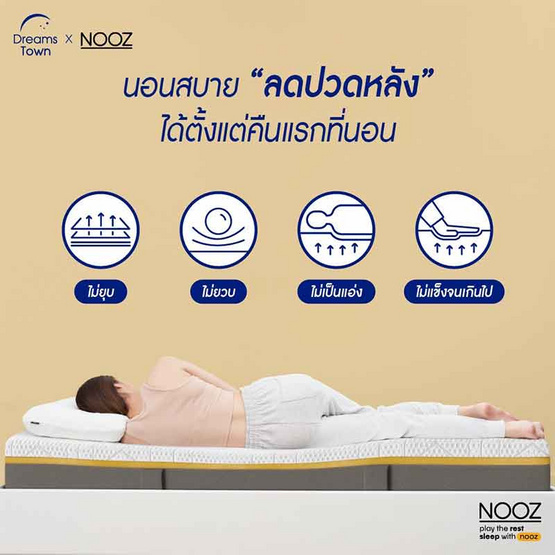 Nooz Sunny Basic Evo ความหนา 6 นิ้ว Nooz Sunny Basic Evo ความหนา 6 นิ้ว