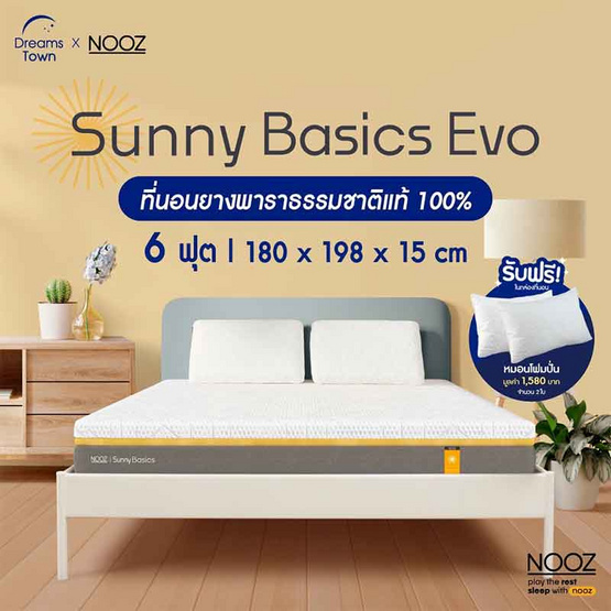 Nooz Sunny Basic Evo ความหนา 6 นิ้ว Nooz Sunny Basic Evo ความหนา 6 นิ้ว