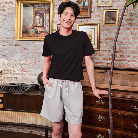 M2S Lifestyle กางเกงขาสั้นชาย เทาอ่อน