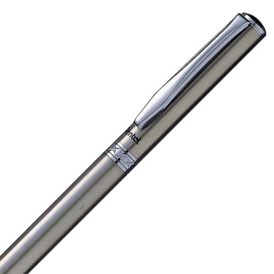 Pentel ปากกาลูกลื่น Sterling 0.8มม. ด้ามสีเงิน