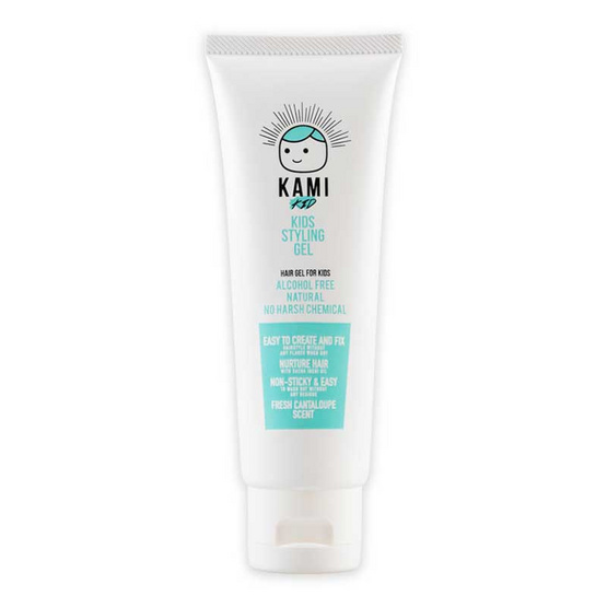 KAMI KID เจลใส่ผมเด็กเล็ก 100 กรัมและสเปรย์เก็บลูกผม สเปรย์แต่งผมเด็กสูตรน้ำ 110 กรัม