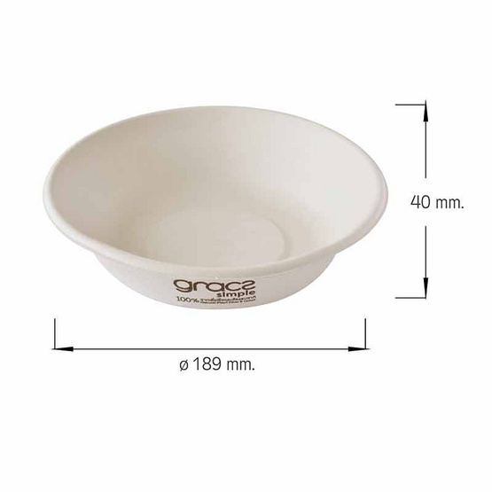 เกรซซิมเปิลชามทรงตื้น 680 มล. (แพ็ก 6 ชิ้น)