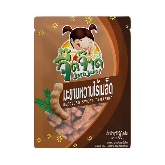 จี๊ดจ๊าด มะขามหวานไร้เมล็ด 30 กรัม (แพ็ก 6 ชิ้น) จี๊ดจ๊าด มะขามหวานไร้เมล็ด 30 กรัม (แพ็ก 6 ชิ้น)