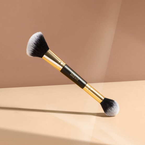 Browit แปรงไฮไลท์และคอนทัวร์ Professional Duo Highlight Contour Brush