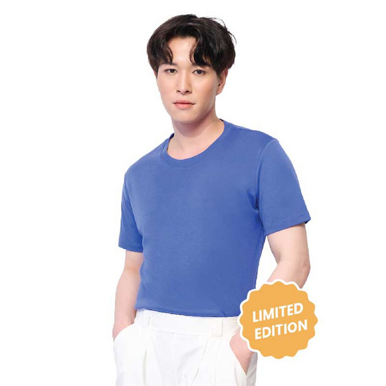M2S Lifestyle เสื้อยืดคอกลมชาย ส้มนีออน GDM