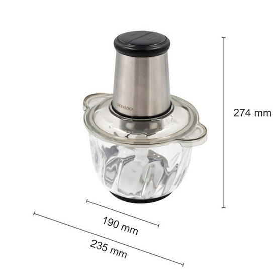 LocknLock เครื่องบดสับ 2.4 ลิตร รุ่น EJM186SLV