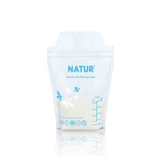 Natur ถุงเก็บน้ำนมแม่ รุ่น STD 4 OZ. แพ็ก 30 ถุง