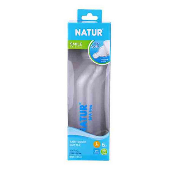 Natur ขวดนม PP ทรงสุขภาพ 8 OZ. (คละสี)