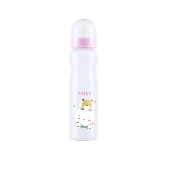 Natur ขวดนมทรงสลิม 8 OZ. แพ็ก 2 คละสี