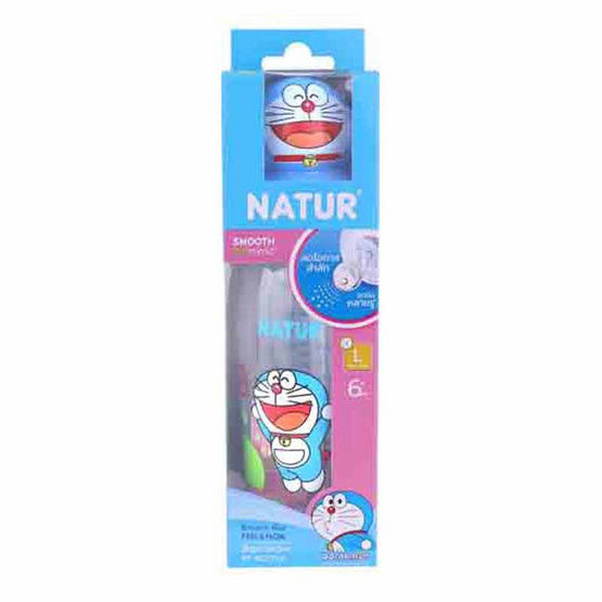 Natur ขวดนม PP ฝาโดราเอมอน 8 OZ. คละลาย