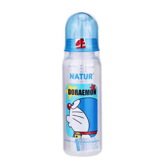 Natur ขวดนมโดราเอมอนทรงกลมShelf Ready 8 OZ. คละสี