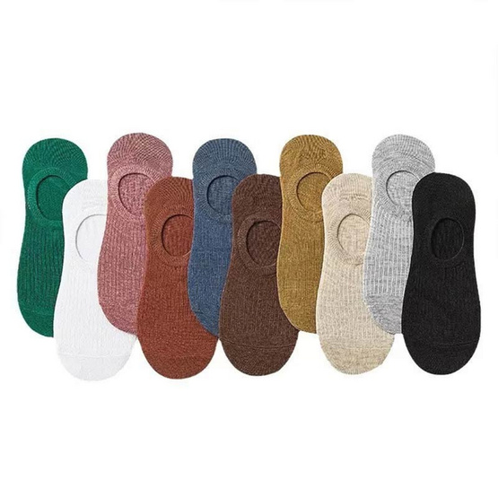 CC SOCK ถุงเท้าโทนสีพื้น J4 แพ็ก 10 คู่